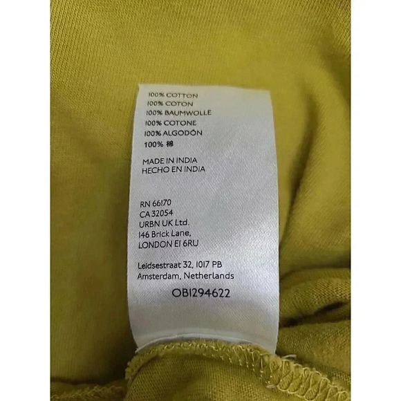 Urban Outfitters Tank Dress Women's Size XS Knee Length Pockets Mustard Yellow - Picture 5 of 7